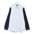 シャツ ブラウス メンズ FUMITO GANRYU(フミト ガンリュウ) Fleece sleeve shirt