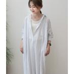 ワンピース 丈違いラメストライプワンピース