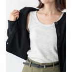 タンクトップ ノースリーブ 2way テレコタンクトップ レディース