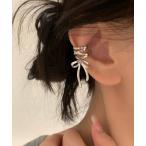 イヤーカフ リボン型イヤーカフ レディース