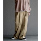 チノパン チノタックワイドパンツ レディース