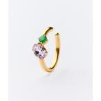 ショッピングイヤーカフ イヤーカフ bonbon バイカラー天然石イヤーカフ Silver925 ニッケルフリー レディース