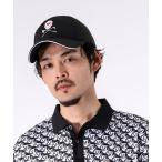 ゴルフ 「GREED MONSTER_グリードモンスター」Skull Embroidery Cap/パイピングラインアクセントスカル刺繍キャップ メン