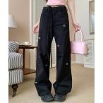  брюки-карго little ribbon лента вышивка широкий брюки Y2K женский 