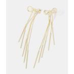 ピアス ロングリボンピアス レディース