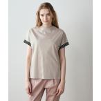 tシャツ 「接触冷感」袖テープモックネックTシャツ レディース
