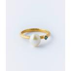 指輪 リング bonbon パール×ロンドンブルートパーズリング Silver925 ニッケルフリー レディース