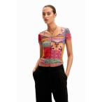 tシャツ ジオメトリックパッチTシャツ レディース