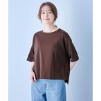 tシャツ 「洗濯機可」フライスワイドTシャツ レディース