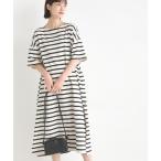 ワンピース 10番単ボーダー半袖ワンピース