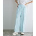 パンツ ツイードタックワイドストレートパンツ レディース