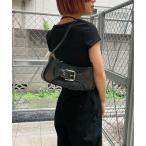 ハンドバッグ 「HIKA」ベルトモチーフフェイクレザーミニショルダーバッグ