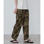 パンツ リネンライクプリントイージーパンツ メンズ