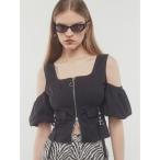 tシャツ アウトポケットオフショルダートップ レディース