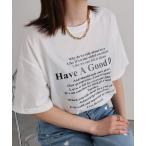 tシャツ 「バリエーション豊富！全11種類」テキストロゴ/フロッキー プリントTシャツ/カットソー レディース