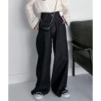 ジーンズ デニム デニムパンツ ダブルフリンジストレートデニム レディース