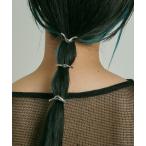 ヘアゴム ニュアンス ライン メタル 3PCS セット ヘアカフ
