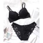 ショッピングブラジャー ショーツ セット ブラジャー ショーツセット レーシィ スカラップ 3/4カップ ブラ＆ショーツ