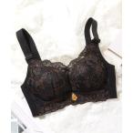 ブラジャー チャーム付き エレガント フラワー レース ノンワイヤー ブラ