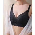 ショッピングブラジャー ブラジャー チャーム付き 脇高 レース 3/4 ノンワイヤー ブラジャー