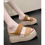 ショッピングウエッジ サンダル 厚底 ウエッジ ヒール サンダル レディース