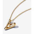 ネックレス オーガニカリー シェイプド ハート ペンダント ネックレス レディース