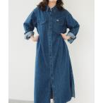シャツワンピース 「ビームスの百名品」「別注」Lee / デニム シャツ ワンピース（S〜M）