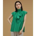 「nano・universe」 ノースリーブブラウス 36 グリーン レディース