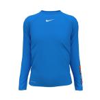 ショッピングキッズ浴衣 ラッシュガード NIKE/ナイキ キッズ UVケア ラッシュガード スウッシュL/Sハイドロガード NESSE739 キッズ 子供 男の子 女の子