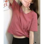 tシャツ ツイストTシャツ レディース