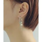 ピアス マルチ チャーム パール ピアス レディース