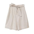  брюки CLANE/klaneSTITCH BELT HALF PANTS женский 