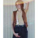 ベスト ジレ エコスエードベスト レディース