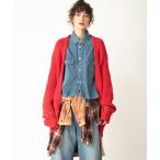 ショッピングジョンブル ニット セーター ジャガードステッチニットトッパー レディース