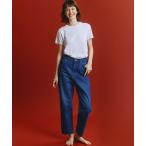 ショッピングジョンブル ジーンズ デニム デニムパンツ テーパードランチデニムパンツ レディース