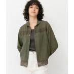 ブラウス シャツ コットンガーゼレースブラウス レディース