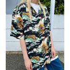 ブラウス シャツ HOUSTON/ヒューストン 41106 ALOHA SHIRT (虎) / アロハシャツ/ HS411 レディース メンズ