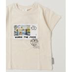 tシャツ 「キッズ」Disney ディズニー 切手風デザインTシャツ 綿100% キッズ 子供服 男の子 女の子