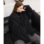 ショッピンググレー カーディガン SUPER VOLUME SHAGGY KNIT CARDIGAN/スーパーボリュームシャギーニットカーディガン メンズ レディース