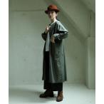 ワンピース 「Brocante / ブロカント」 ライトミリタリーモールスキン ポリッシュワンピース