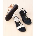 サンダル ダブルサークルパーツモールドソールサンダル(217-30316)JELLY BEANS(ジェリービーンズ) レディース