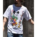 ショッピングディズニー tシャツ Tシャツ メンズ 「ヴィンテージ古着」90s Disney/ディズニー ミッキー キャラプリント Tシャツ