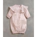 ベビー服 ロンパース 「10mois(ディモワ)」star刺繍フリルWガーゼ 2wayドレス 50-70cm / ツーウェイオール