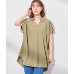 チュニック 袖シャーリングチュニック