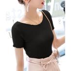 ニット セーター コンパクト リブ メロウ サマー ニット レディース