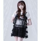 ワンピース 「TRAVAS TOKYO/トラバス トーキョー」チュールティアードキャミワンピース