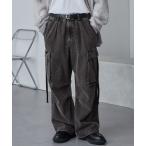 カーゴパンツ ヴィンテージメイクバギーセミワイドM-47カーゴデニムパンツ/裾ドローコード メンズ レディース