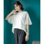 ブラウス シャツ フレアスリーブブラウス「洗濯機洗い可」 レディース