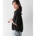 ブラウス シャツ 「MATINEE LINE」シアー裾ドロストシャツ5分袖/123958 レディース