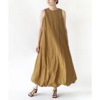 ワンピース ノースリーブ バルーンワンピース